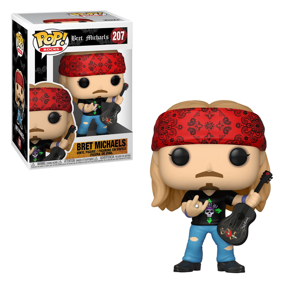 Funko POP! Rocks - Bret Michaels Vinyl Figure #207 (ONLINE ORDER ONLY)