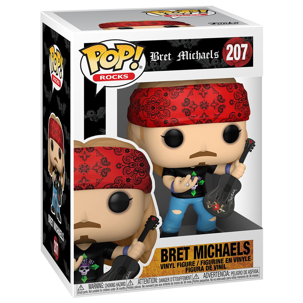 Funko POP! Rocks - Bret Michaels Vinyl Figure #207 (ONLINE ORDER ONLY)
