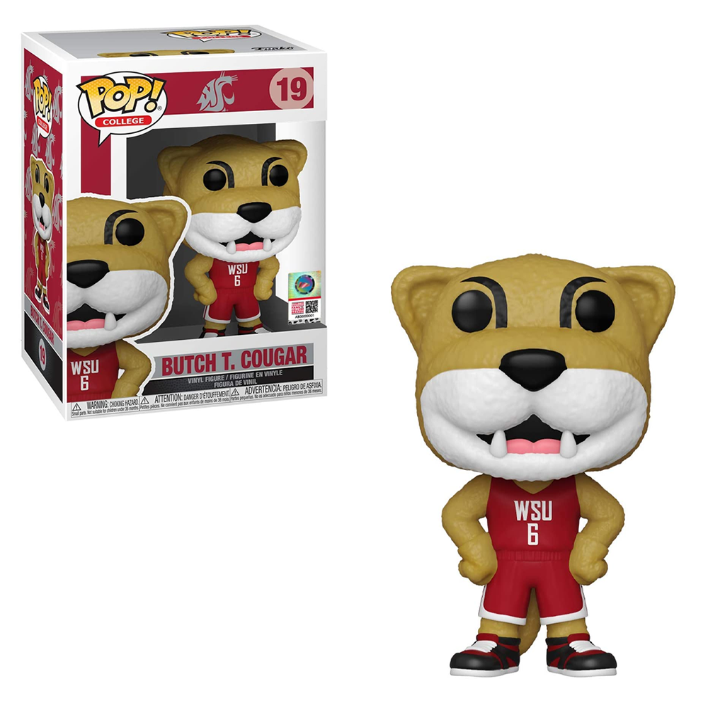 Funko POP! College: Washington State University - Butch T Cougar Vinyl Figure (ONLINE ORDER ONLY)