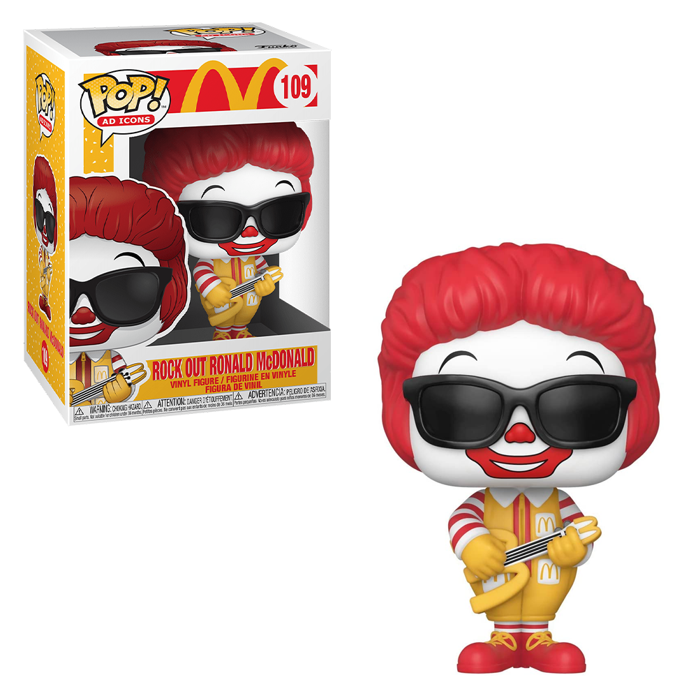 Funko POP! Ad Icons: McDonald's - Rock Out Ronald Nugget Vinyl Figure #109 (ONLINE ORDER ONLY)