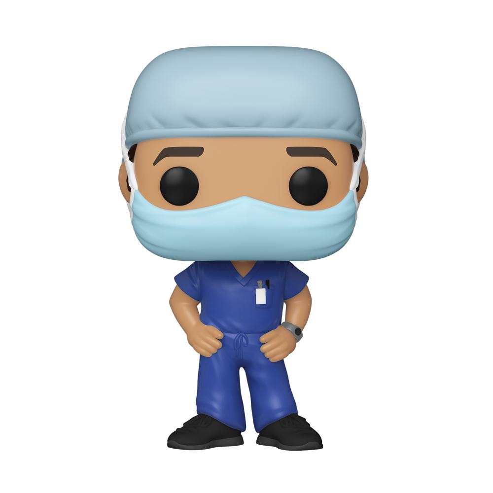 Funko POP! Heroes: Front Line Workers - Male (Blue Scrub) Vinyl Figure (ONLINE ORDER ONLY)