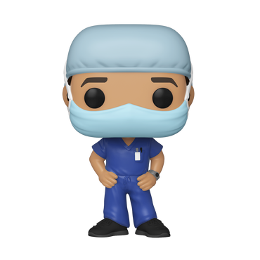 Funko POP! Heroes: Front Line Workers - Male (Blue Scrub) Vinyl Figure (ONLINE ORDER ONLY)