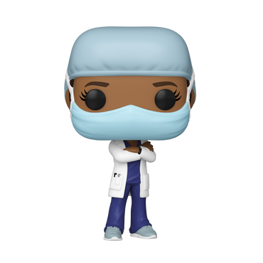 Funko POP! Heroes: Front Line Workers - Female (Blue Scrub with Coat) Vinyl Figure (ONLINE ORDER ONLY)