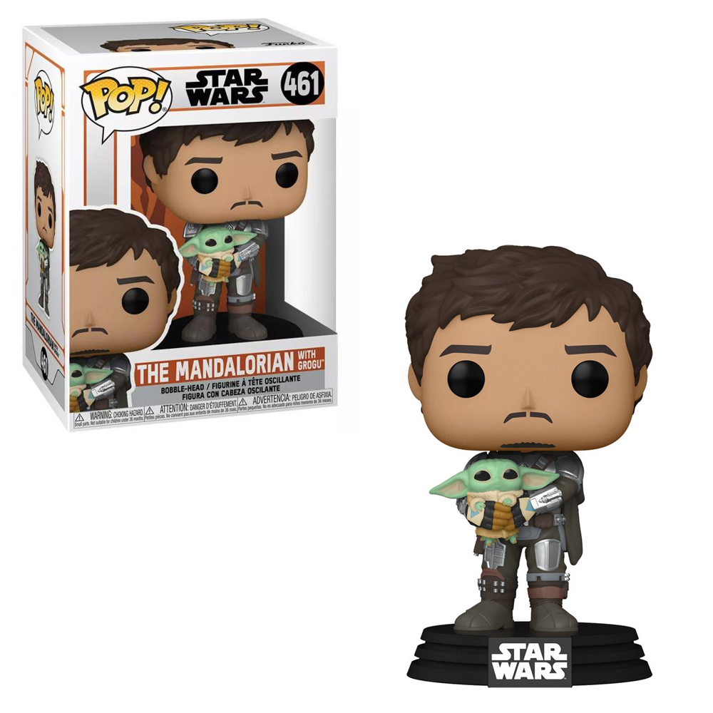 Funko POP! Star Wars: The Mandalorian - The Mandalorian with Grogu Vinyl Figure #461 (ONLINE ORDER ONLY)