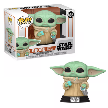 Funko POP! Star Wars: The Mandalorian - Grogu with Cookie Vinyl Figure #465 (ONLINE ORDER ONLY)