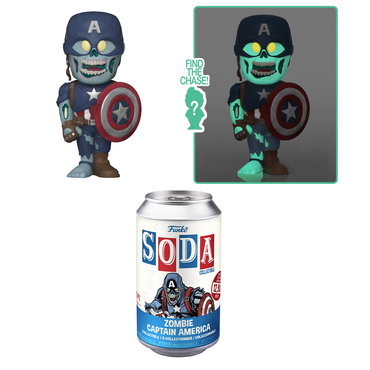 Funko Vinyl SODA: Marvel: What If - Zombie Captain America Vinyl Figure (ONLINE ORDER ONLY)