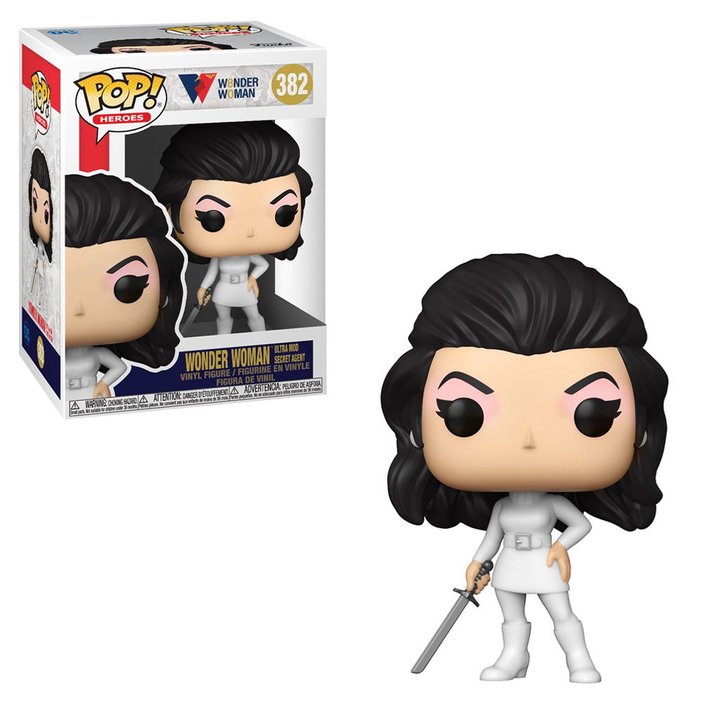 Funko POP! Wonder Woman 80th - Wonder Woman (Ultra Mod Secret Agent 1968) Vinyl Figure #382 (ONLINE ORDER ONLY)