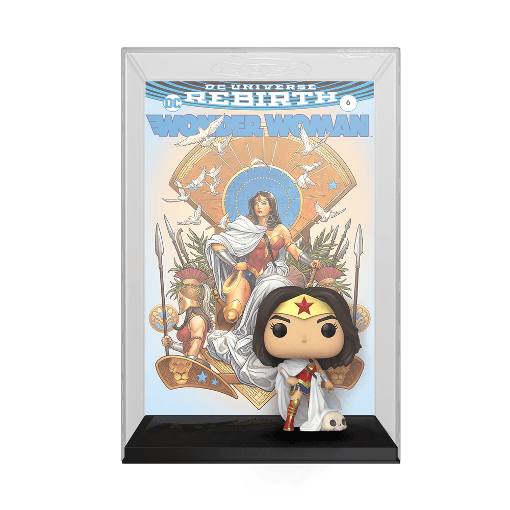 [PRE-ORDER] Funko POP! Comic Cover: Wonder Woman 80th - Wonder Woman (Rebirth) On Throne Vinyl Figure #3 (ONLINE ORDER ONLY)