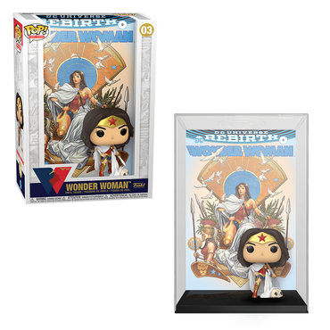 [PRE-ORDER] Funko POP! Comic Cover: Wonder Woman 80th - Wonder Woman (Rebirth) On Throne Vinyl Figure #3 (ONLINE ORDER ONLY)
