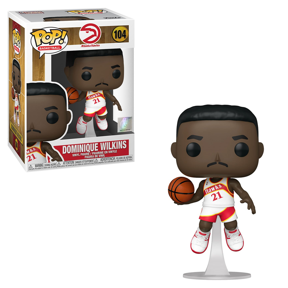 Funko POP! NBA: Legends - Dominique Wilkins (Hawks Home) Vinyl Figure #104 (ONLINE ORDER ONLY)