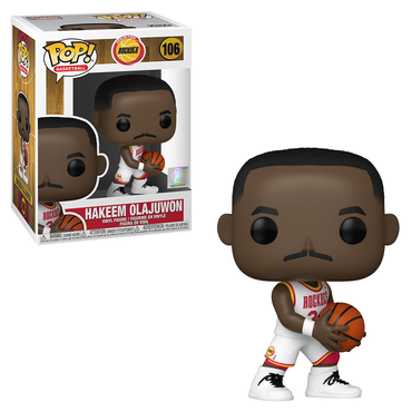 Funko POP! NBA: Legends - Hakeem Olajuwon (Rockets Home) Vinyl Figure #106 (ONLINE ORDER ONLY)