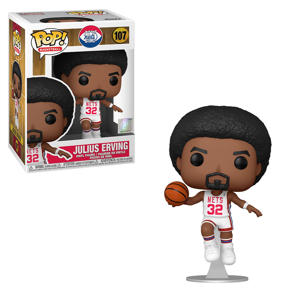 Funko POP! NBA: Legends - Julius Erving (Nets Home) Vinyl Figure #107 (ONLINE ORDER ONLY)