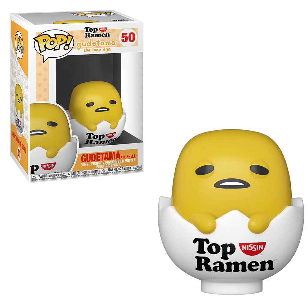 Funko POP! Sanrio: Gudetama x Nissin - Gudetama in Shell Vinyl Figure #50 (ONLINE ORDER ONLY)