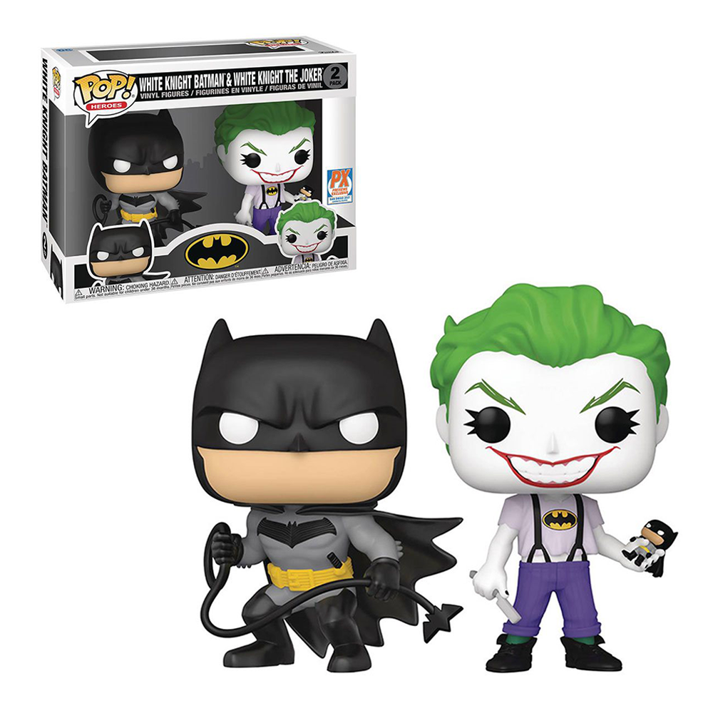 Funko POP! Batman: White Knight - White Knight Batman and The Joker 2-Pack Preview Exclusives (PX) SDCC 2021 [READ DESCRIPTION] (ONLINE ORDER ONLY)