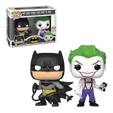Funko POP! Batman: White Knight - White Knight Batman and The Joker 2-Pack Preview Exclusives (PX) SDCC 2021 [READ DESCRIPTION] (ONLINE ORDER ONLY)