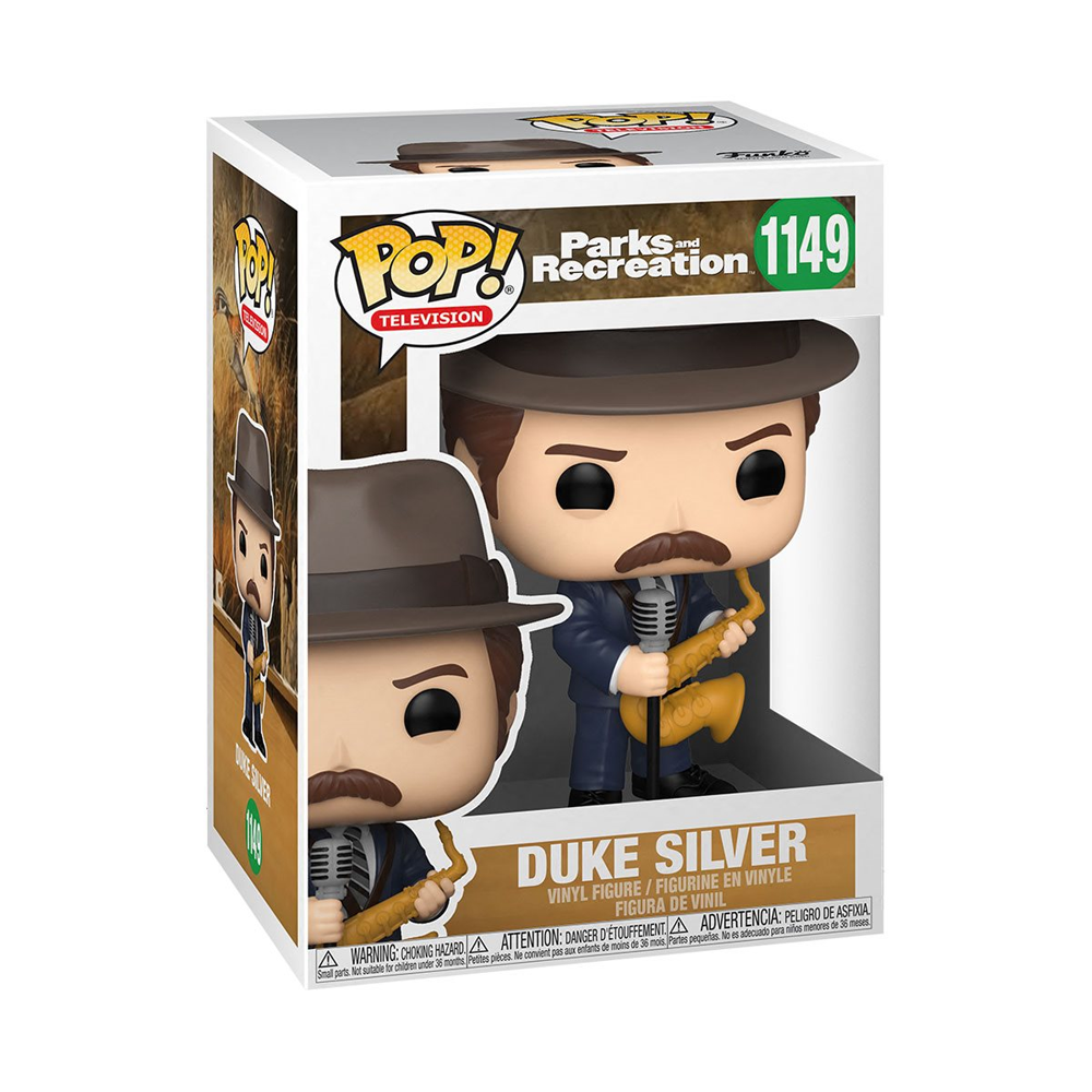 Funko POP! Parks and Recreation - Duke Silver Vinyl Figure #1149 (ONLINE ORDER ONLY)