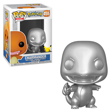 [PRE-ORDER] Funko POP! Pokemon - Silver Metallic Charmander Vinyl Figure #455 (ONLINE ORDER ONLY)