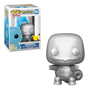 [PRE-ORDER] Funko POP! Pokemon - Squirtle (Metallic Silver) Vinyl Figure #504 (ONLINE ORDER ONLY)