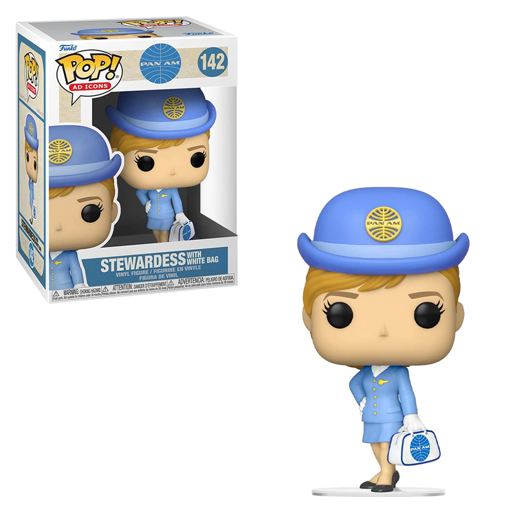 Funko POP! Pan Am - Stewardess with White Bag Vinyl Figure #142 (ONLINE ORDER ONLY)