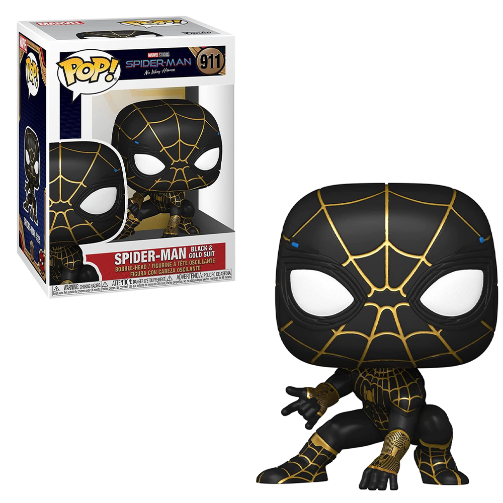 Funko POP! Marvel: Spider-Man No Way Home - Spider-Man (Black and Gold Suit) Vinyl Figure #911 (ONLINE ORDER ONLY)
