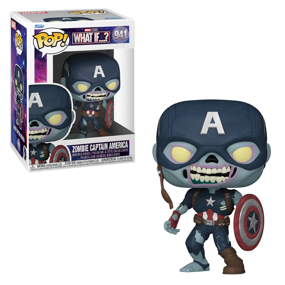 Funko POP! Marvel: What If - Zombie Captain America Vinyl Figure #941 (ONLINE ORDER ONLY)