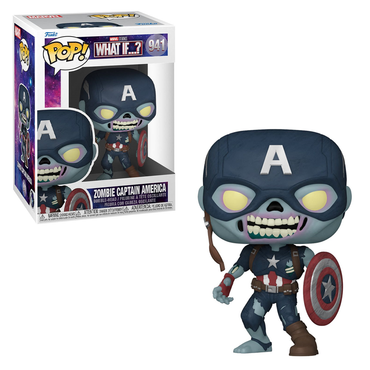 Funko POP! Marvel: What If - Zombie Captain America Vinyl Figure #941 (ONLINE ORDER ONLY)