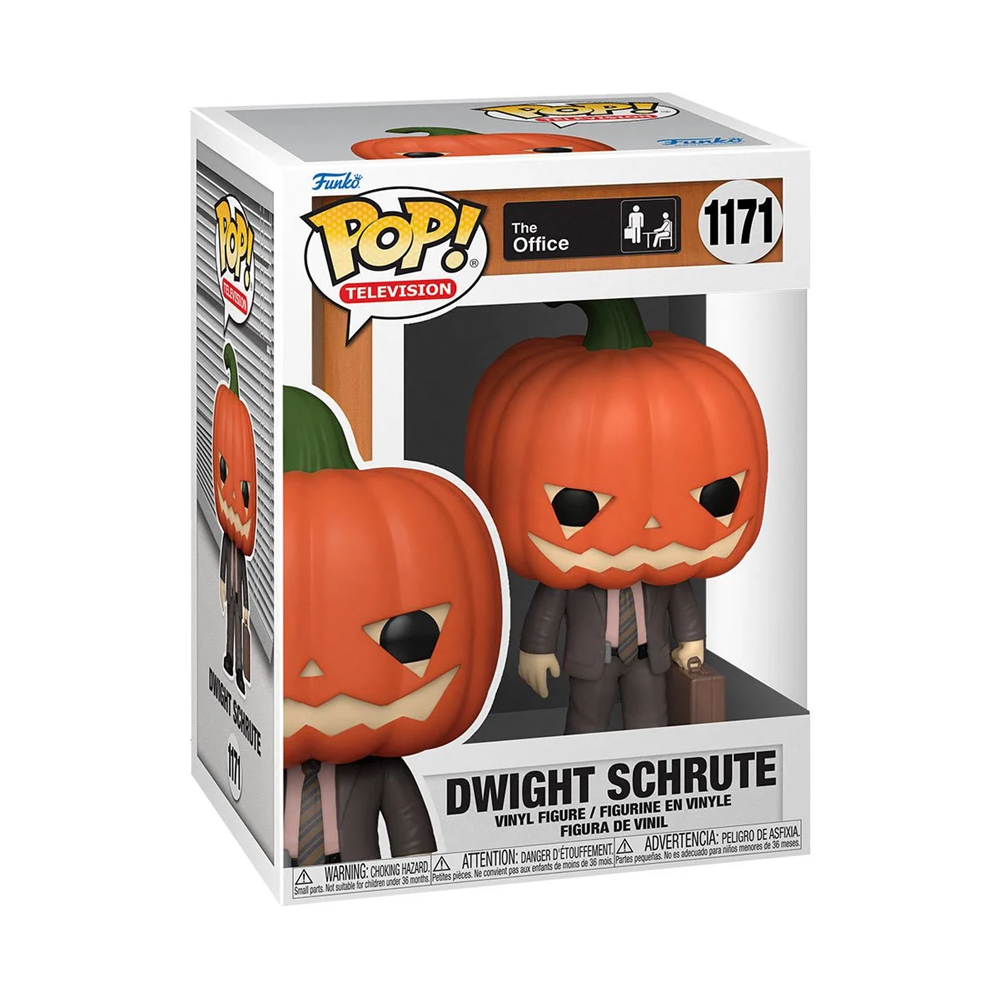 Funko POP! The Office - Dwight Schrute with Pumpkinhead  Vinyl Figure #1171 (ONLINE ORDER ONLY)