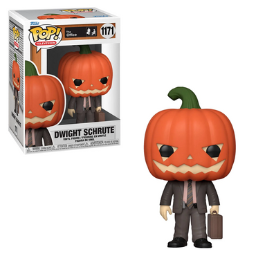Funko POP! The Office - Dwight Schrute with Pumpkinhead  Vinyl Figure #1171 (ONLINE ORDER ONLY)