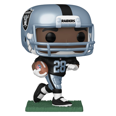 Funko POP! NFL: Raiders - Josh Jacobs (Home Uniform) (Metallic) Vinyl Figure #165 (ONLINE ORDER ONLY)