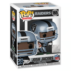 Funko POP! NFL: Raiders - Josh Jacobs (Home Uniform) (Metallic) Vinyl Figure #165 (ONLINE ORDER ONLY)