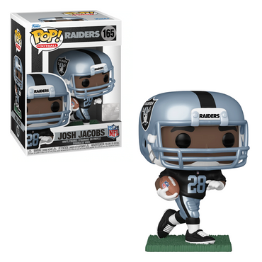 Funko POP! NFL: Raiders - Josh Jacobs (Home Uniform) (Metallic) Vinyl Figure #165 (ONLINE ORDER ONLY)