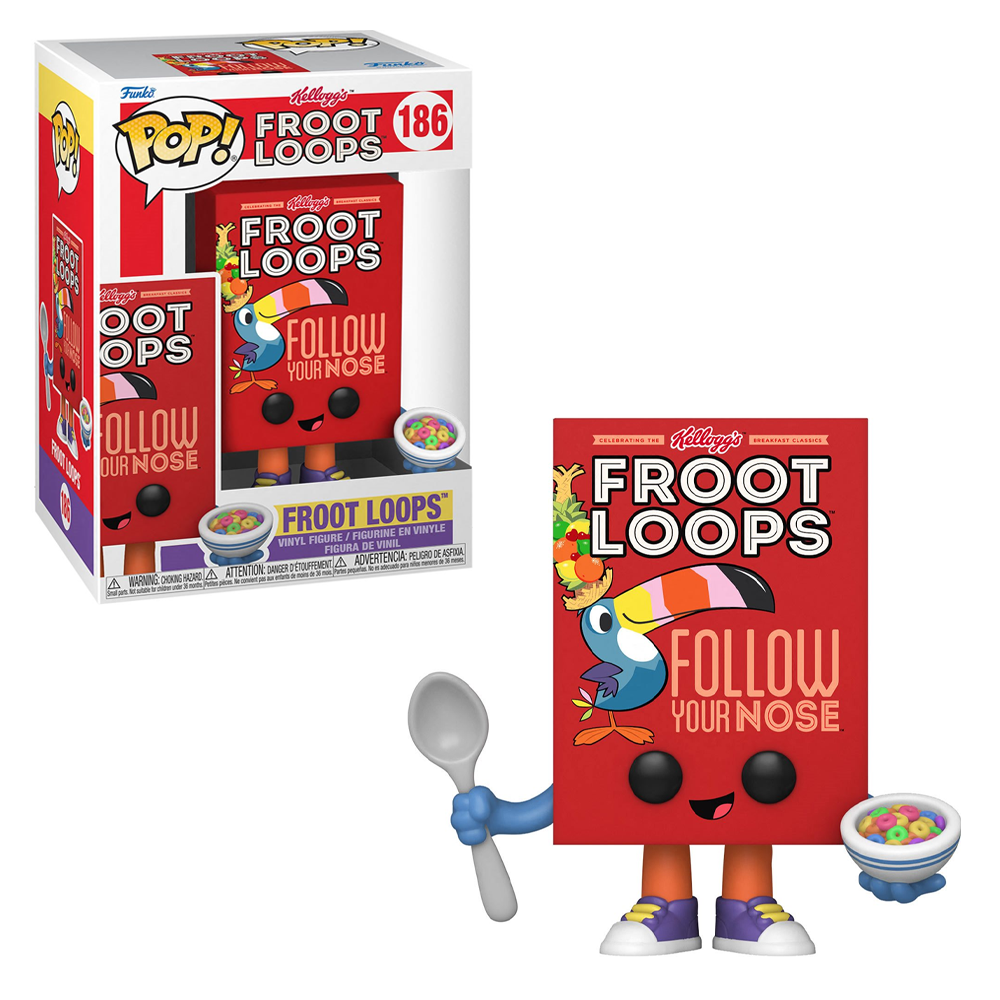 Funko POP! Ad Icons: Kelloggs - Froot Loops Cereal Box Vinyl Figure #186 (ONLINE ORDER ONLY)