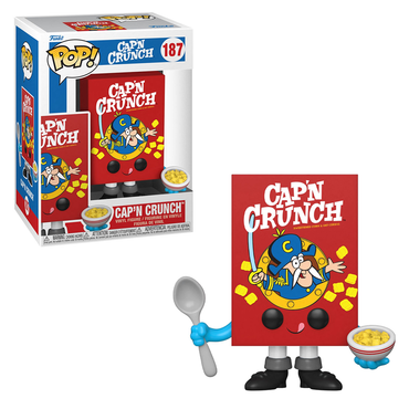 Funko POP! Ad Icons: Quaker - Cap'N Crunch Cereal Box Vinyl Figure #187 (ONLINE ORDER ONLY)