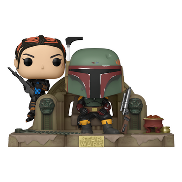 Funko POP! Moment: Star Wars: The Mandalorian - Boba Fett and Fennec Shand on Throne Vinyl Figure #486 (ONLINE ORDER ONLY)