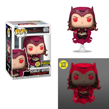 Funko POP! WandaVision - Scarlet Witch (Glow in the Dark) Vinyl Figure #823 Entertainment Earth Exclusive [READ DESCRIPTION] (ONLINE ORDER ONLY)