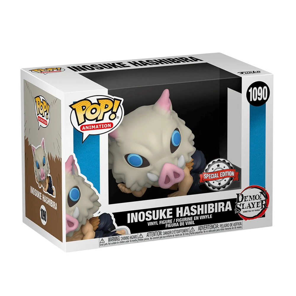 Funko POP! Demon Slayer: Kimetsu no Yaiba - Inosuke Hashibira Lounging in Mask Vinyl Figure #1080 Special Edition Exclusive (ONLINE ORDER ONLY)