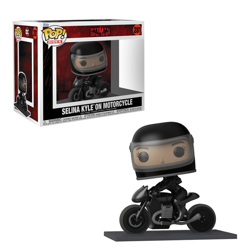 Funko POP! Rides: The Batman - Selina Kyle on Motorcycle Vinyl Figure #281 (ONLINE ORDER ONLY)