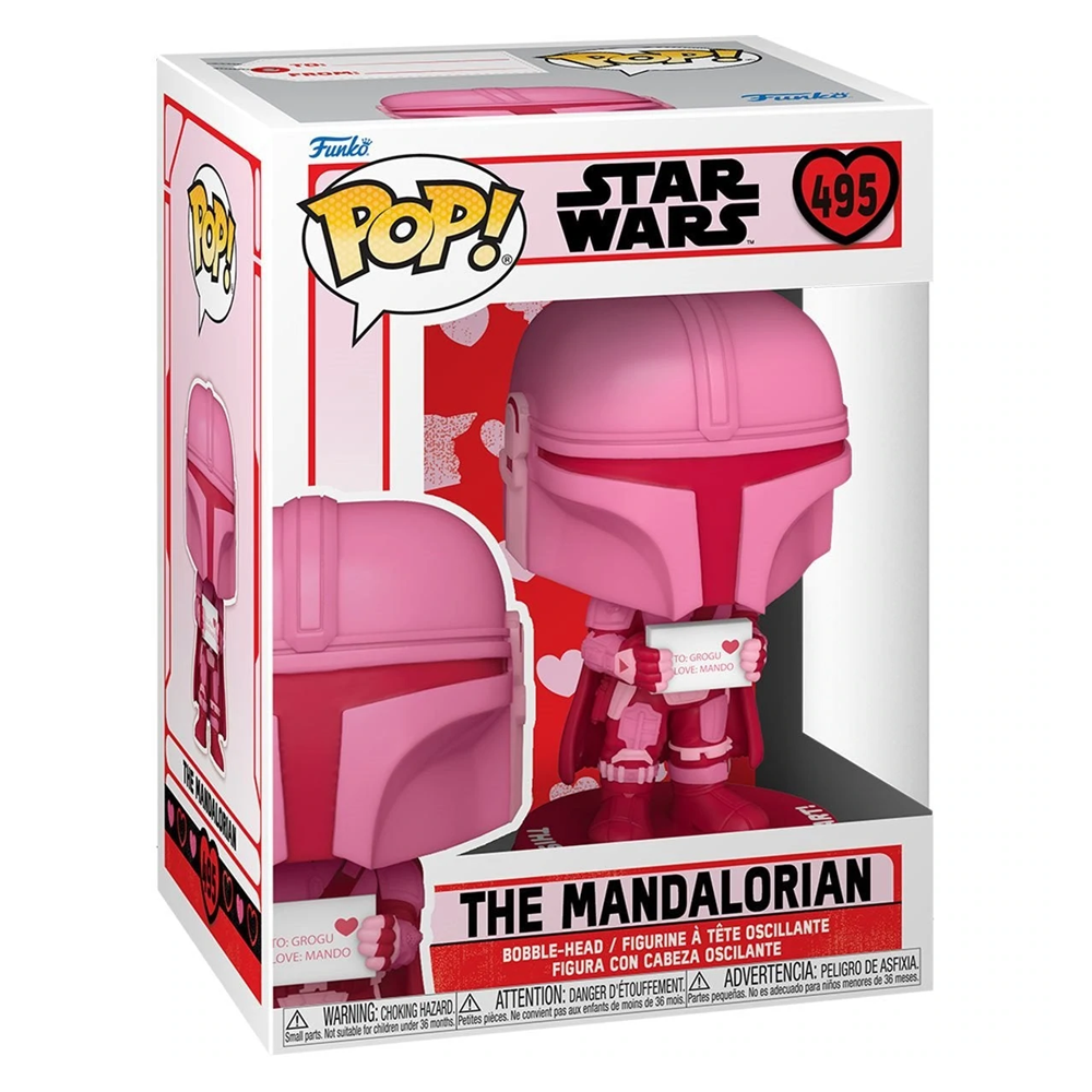 Funko POP! Star Wars: Valentines - Mandalorian Vinyl Figure #495 (ONLINE ORDER ONLY)