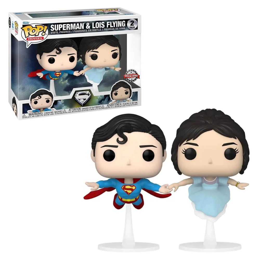 Funko POP! DC - Superman and Lois Flying 2-Pack Vinyl Figure Special Edition Exclusive (ONLINE ORDER ONLY)