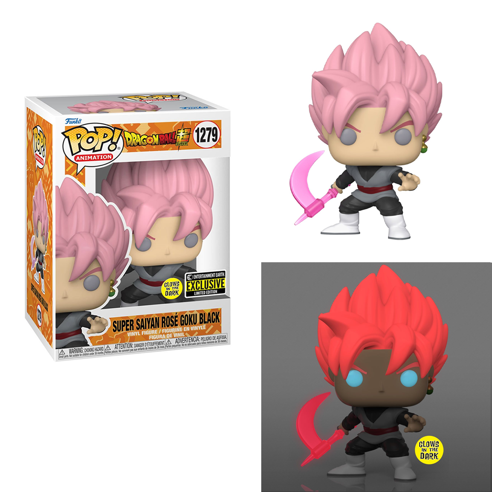 Funko POP! Dragon Ball Super - Super Saiyan Rose Goku Black (Glow in the Dark) Vinyl Figure #1279 Entertainment Earth Exclusive [READ DESCRIPTION] (ONLINE ORDER ONLY)
