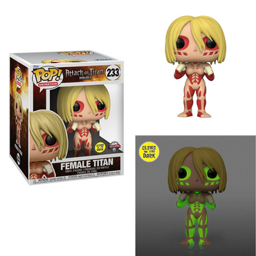 Funko POP! Deluxe: Attack on Titan - Female Titan (Glow in the Dark) 6-Inch Vinyl Figure #233 Special Edition Exclusive (ONLINE ORDER ONLY)