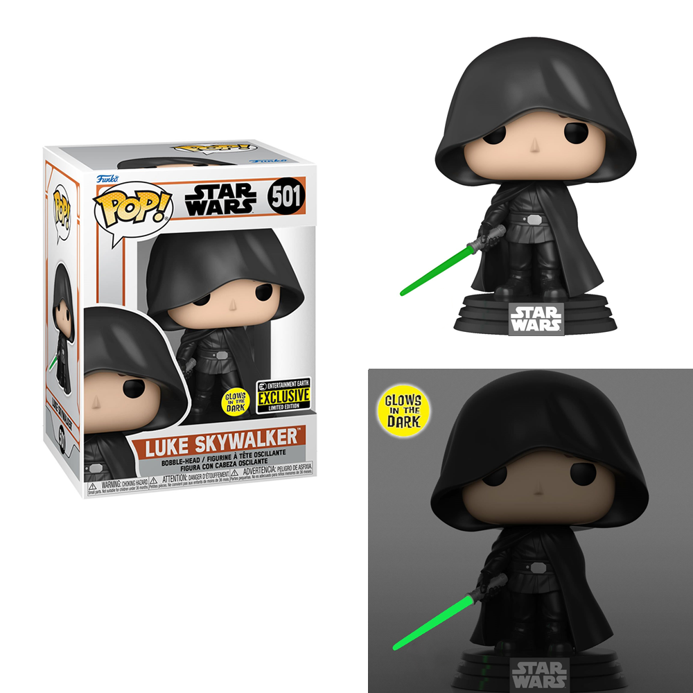 Funko POP! Star Wars: The Mandalorian - Luke Skywalker (Glow in the Dark) Vinyl Figure #501 Entertainment Earth Exclusive [READ DESCRIPTION] (ONLINE ORDER ONLY)