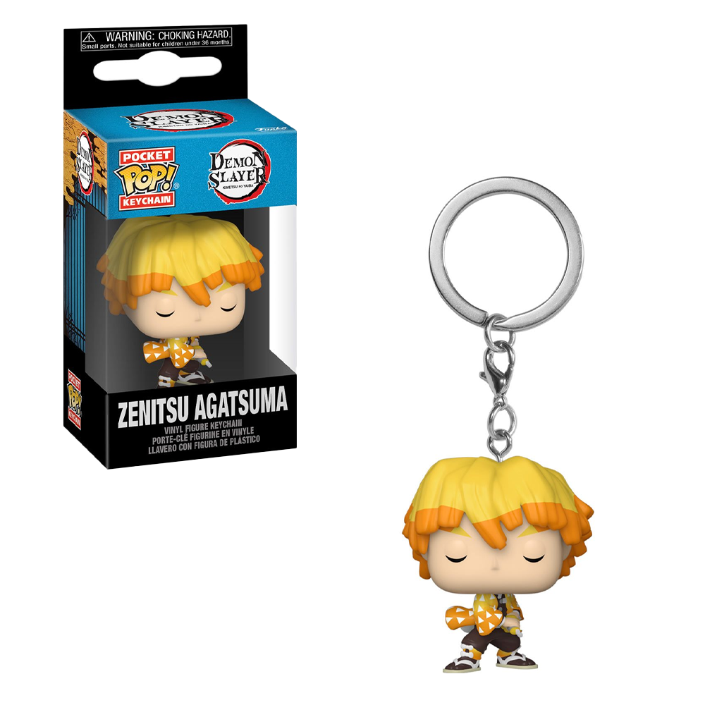 [PRE-ORDER] Funko POP! Keychain: Demon Slayer - Zenitsu Agatsuma Pocket Keychain (ONLINE ORDER ONLY)