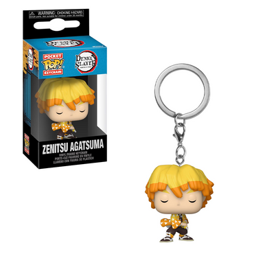 [PRE-ORDER] Funko POP! Keychain: Demon Slayer - Zenitsu Agatsuma Pocket Keychain (ONLINE ORDER ONLY)