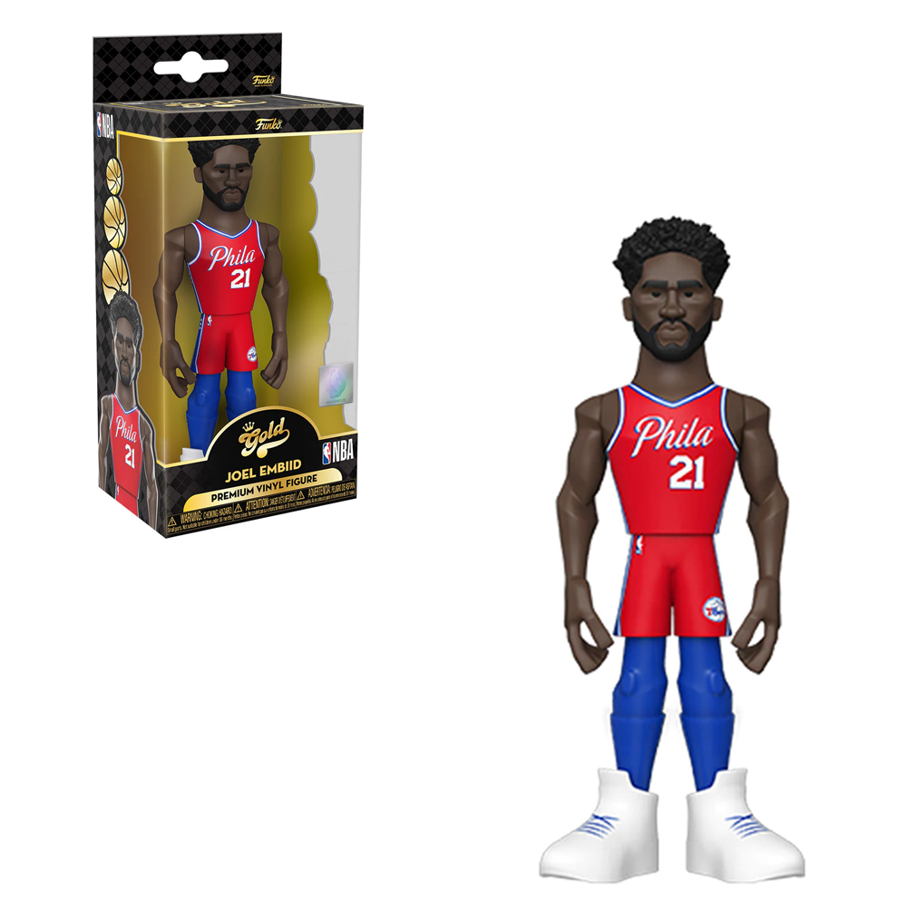 [PRE-ORDER] Funko Vinyl GOLD: Sixers - Joel Embiid (City Edition '21) 5-Inch Vinyl Figure (ONLINE ORDER ONLY)
