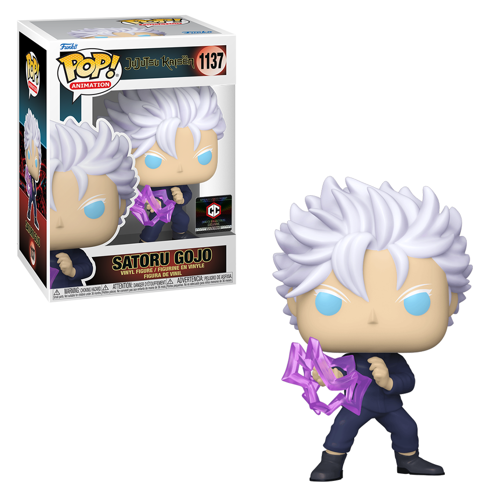Funko POP! Jujutsu Kaisen - Satoru Gojo (Unmasked with Hollow Purple) Vinyl Figure #1137 Chalice Exclusive [READ DESCRIPTION] (ONLINE ORDER ONLY)