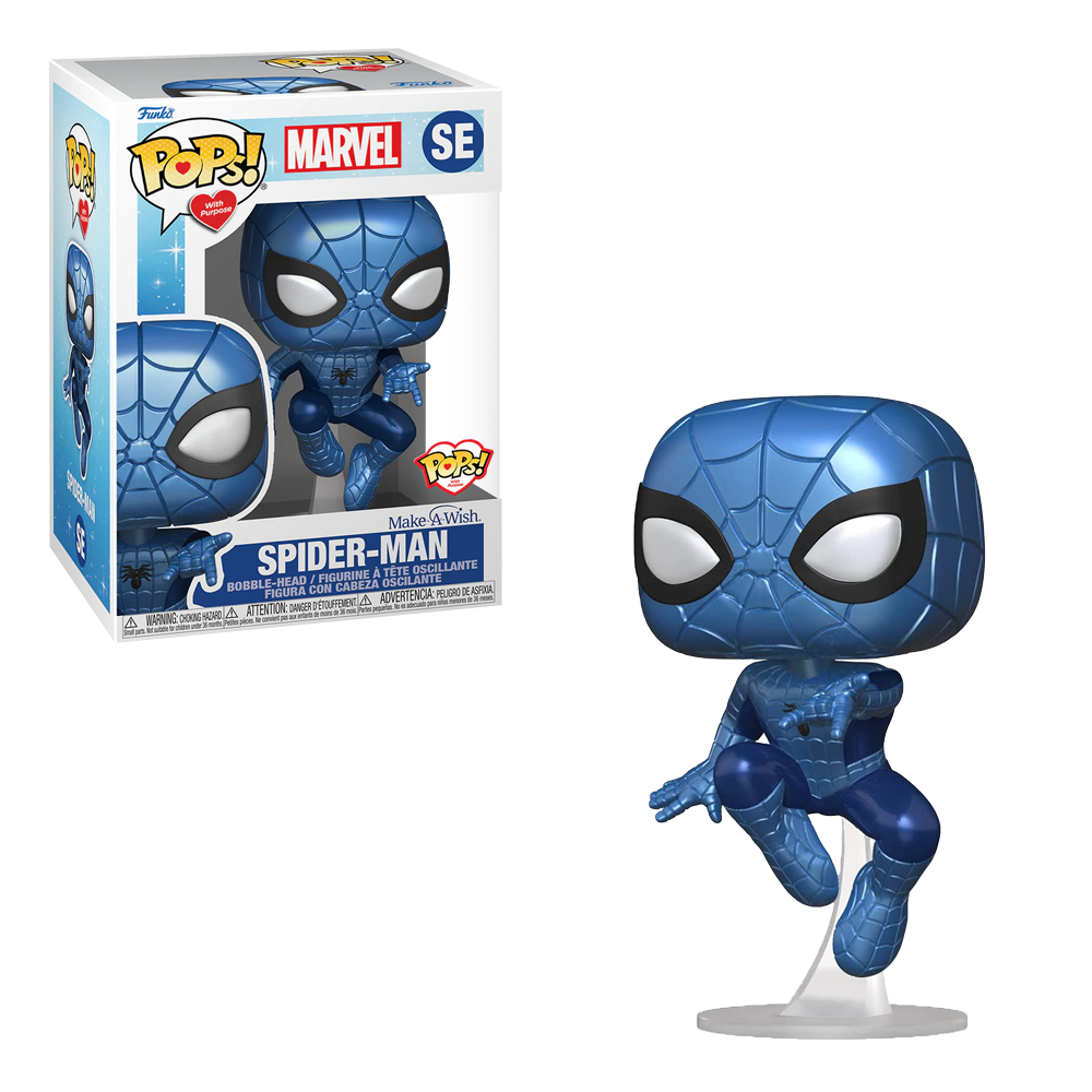 Funko POP! Make A Wish - Spider-Man (Metallic) Vinyl Figure (ONLINE ORDER ONLY)