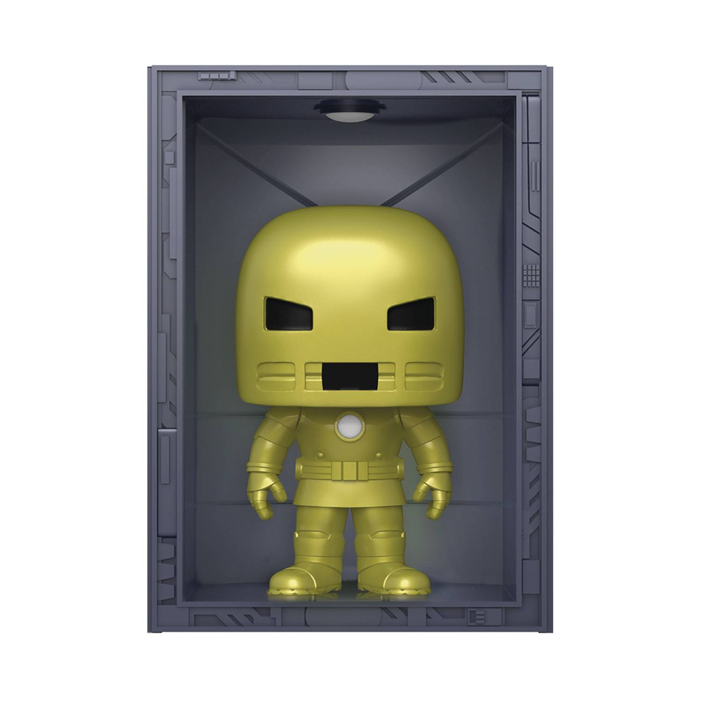 Funko POP! Deluxe: Marvel Hall of Armor - Iron Man (Model 1: Golden Armor) Vinyl Figure #1035 Previews Exclusive (PX) (ONLINE ORDER ONLY)
