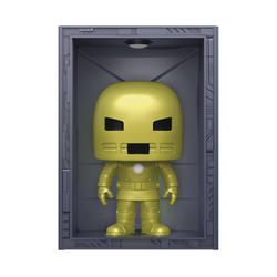 Funko POP! Deluxe: Marvel Hall of Armor - Iron Man (Model 1: Golden Armor) Vinyl Figure #1035 Previews Exclusive (PX) (ONLINE ORDER ONLY)