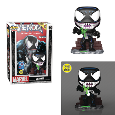 Funko POP! Comic Cover: Marvel - Venom (Glow in the Dark) Vinyl Figure #10 Preview Exclusive (PX) (ONLINE ORDER ONLY)